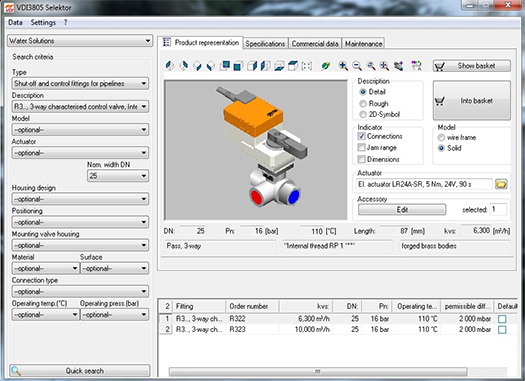 Belimo VDI Selector 3805